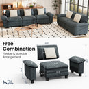 Living Room Sofa Modular Sectional Cloud-like Couch Chenille Large Set