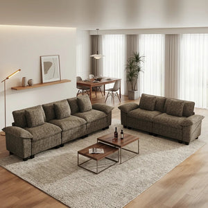 Briar Living Room Sofa Modular Sectional Cloud-like Couch Chenille Large Set