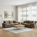 Living Room Sofa Modular Sectional Cloud-like Couch Chenille Large Set