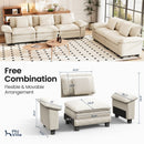 Living Room Sofa Modular Sectional Cloud-like Couch Chenille Large Set