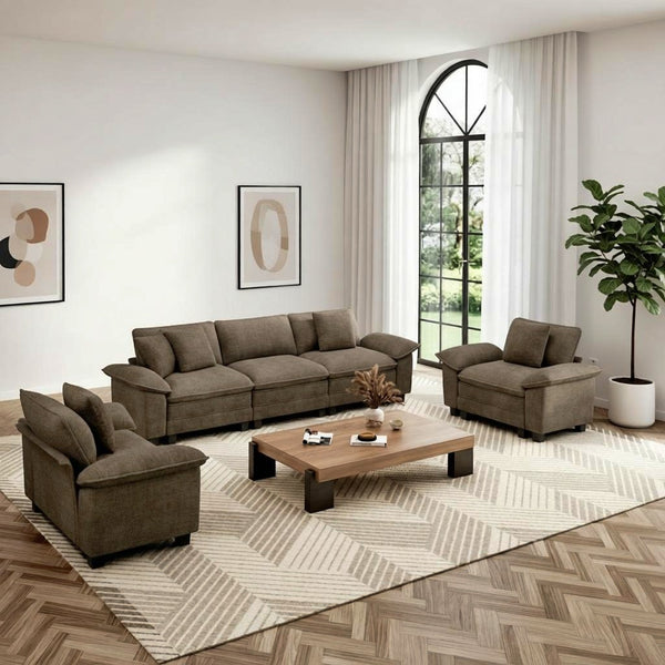 Briar Living Room Sofa Chenille Cloud-like Couch Modular Sectional Large Set