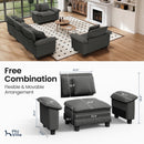 Living Room Sofa Corduroy Cloud-like Couch Modular Sectional Large Set