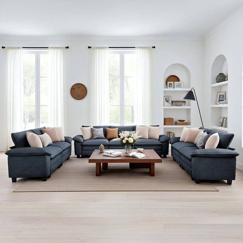 Briar Living Room Sofa Chenille Cloud-like Couch Modular Sectional Large Set