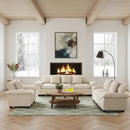 Living Room Sofa Corduroy Cloud-like Couch Modular Sectional Large Set