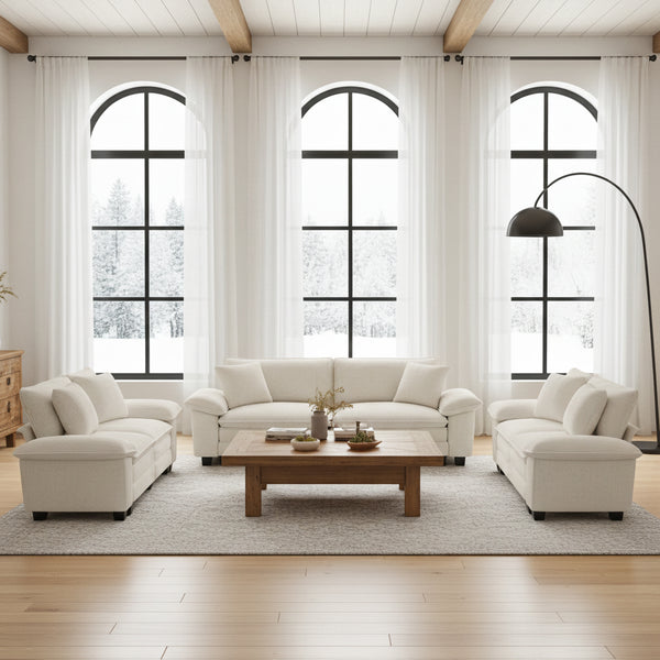 Briar Living Room Sofa Corduroy Cloud-like Couch Modular Sectional Large Set