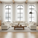 Living Room Sofa Corduroy Cloud-like Couch Modular Sectional Large Set