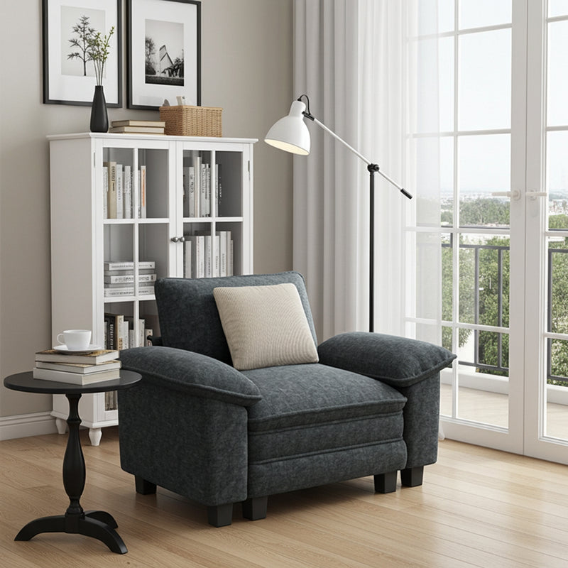 Living Room Chenille Cloud-like Lounge Chair