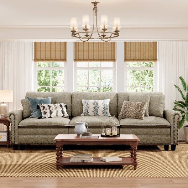 Charleston Linen-Look Modular Living Room Couch