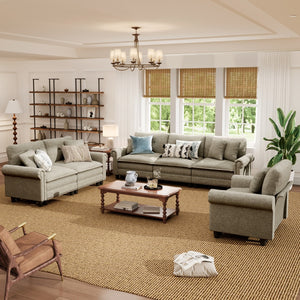 Charleston Linen-Look Modular Living Room Couch Sets