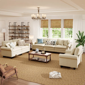 Charleston Linen-Look Modular Living Room Couch Sets