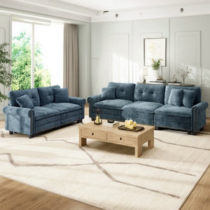 Charleston Velvet-Chenille Living Room Couch