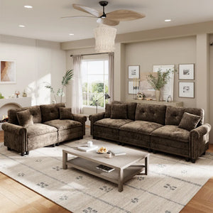 Charleston Velvet-Chenille Living Room Couch