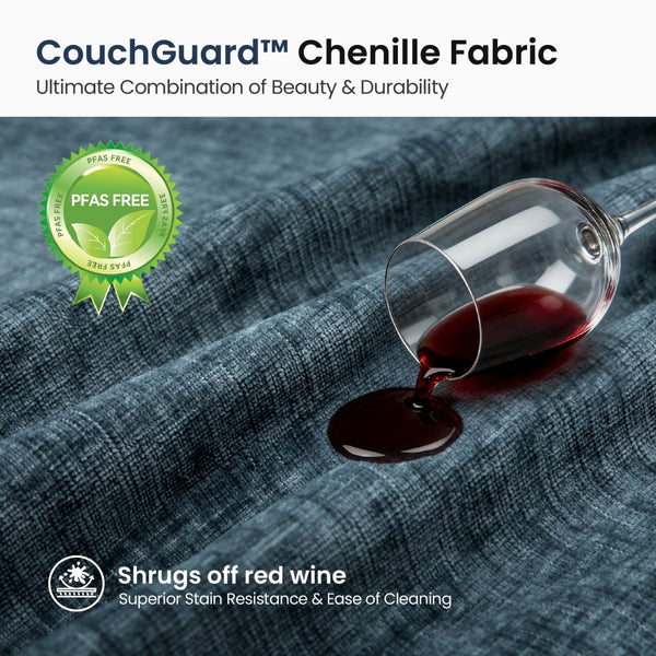 Charleston Velvet-Chenille Living Room Couch Large Set