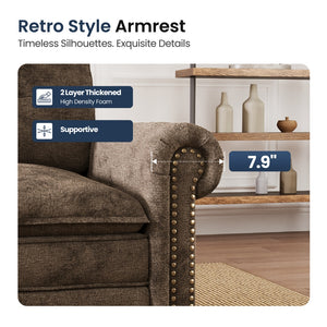 Charleston Velvet-Chenille Living Room Couch Large Set