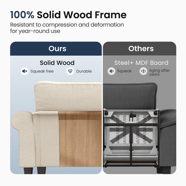 Charleston Velvet-Chenille Living Room Couch Large Set