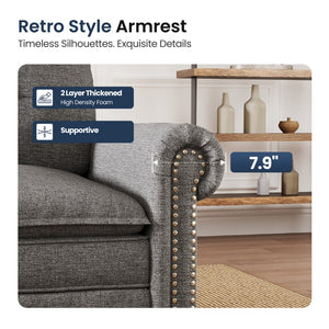 Charleston Linen-Look Modular Living Room Couch