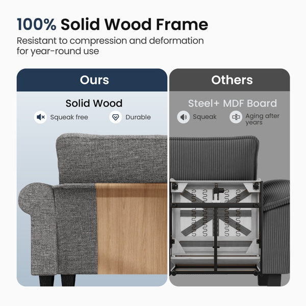 Charleston Linen-Look Modular Living Room Couch