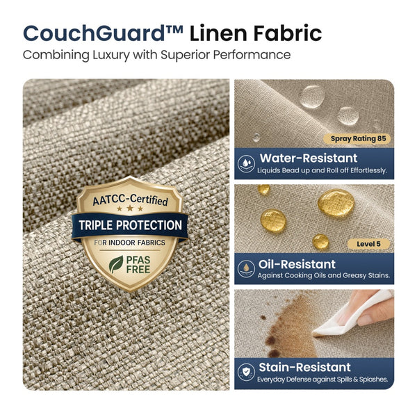 Charleston Linen-Look Modular Living Room Couch Sets