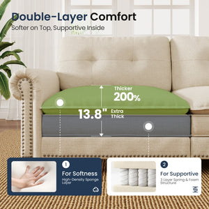 Charleston Linen-Look Modular Living Room Couch