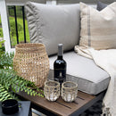 6 Seater Outdoor Couch Modern L-Shaped Sectional Sofa Set