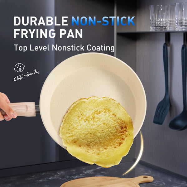 Stylish Granite-Coating Nonstick Induction 12 Pieces Cookware Set