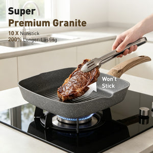 Ultimate 30 Pieces Granite-Coating Nonstick Induction Cookware Set for Easy Dinner Ideas