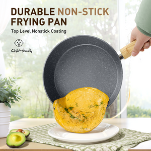 Stylish Granite-Coating Nonstick Induction 12 Pieces Cookware Set