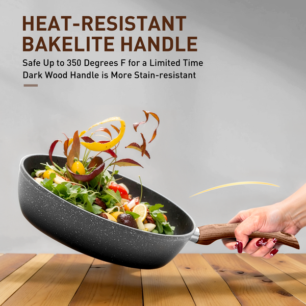Ultimate 30 Pieces Granite-Coating Nonstick Induction Cookware Set for Easy Dinner Ideas