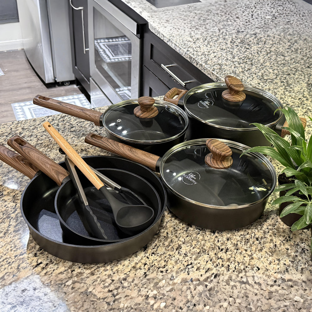 10-Piece Non-Toxic Ceramic Cookware Set