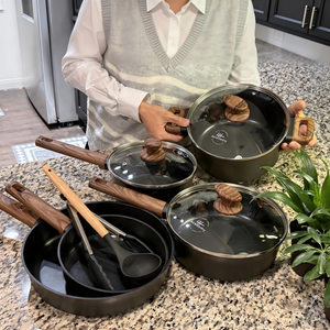 10-Piece Non-Toxic Ceramic Cookware Set