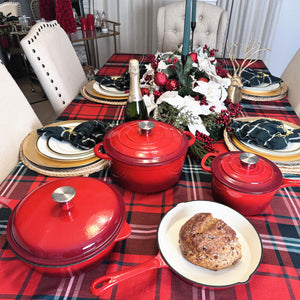 7-Piece Non-Toxic Enameled Cast Iron Cookware Set