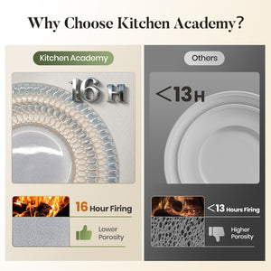 Modern Embossed Porcelain Dinnerware Set Stoneware Plates and Bowls