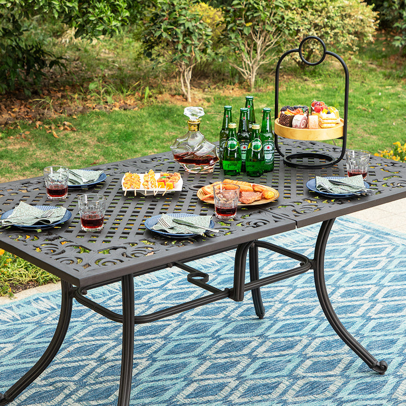 7 piece outdoor dining clearance set round table