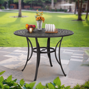 Phi Villa Cast Aluminum Enlarged Round High Pub Table
