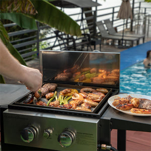 Patio Gas Griddle Grill Combo-Captiva Designs