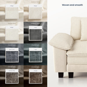 Briar Cloud-like Living Room Sofa Couch Modular Sectional Large Set Dual Fabric