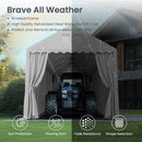 13x32ft PE Carport and Storage Shed