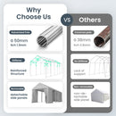 13x32ft PE Carport and Storage Shed