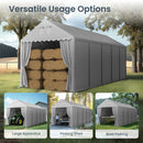 13x32ft PE Carport and Storage Shed