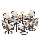 Coco 7-Pcs Dining Set witn Enlarged Table for Deck