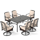 Coco 7-Pcs Dining Set witn Enlarged Table for Deck