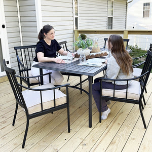Linea 7-Piece Patio Dining Set with Rectangle Table