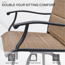 7-Piece Outdoor Bar Stool Set with 6 Seat for Poolside, Graden PH VILLA