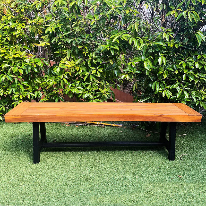 PHI-VILLA-Patio-Modern-Acacia-Wood-Dining-Set-Outdoor-Bench-Picnic-Bench