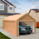 PHI VILLA 10x20 ft Heavy Duty Carport Canopy Instant Garage with Removable Sidewalls and Doors