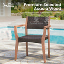 Phi Villa Bucolic Luxurious Wooden  Rattan Chairs