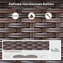 Phi Villa Bucolic Luxurious Wooden Dining Set with Expandable Table & Rattan Chairs