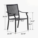 9-Piece Patio Dining Set with 60" Large Square Table for Garden, Big Family PHI VILLA