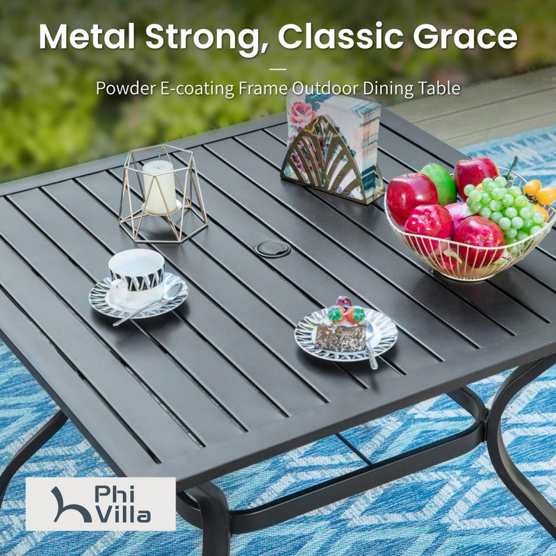 Classic 5-Piece Patio Dining Set for Garden Backyard PHI VILLA