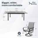 7/9-Piece Patio Dining Set with Extendable Table for Garden, Backyard PHI VILLA